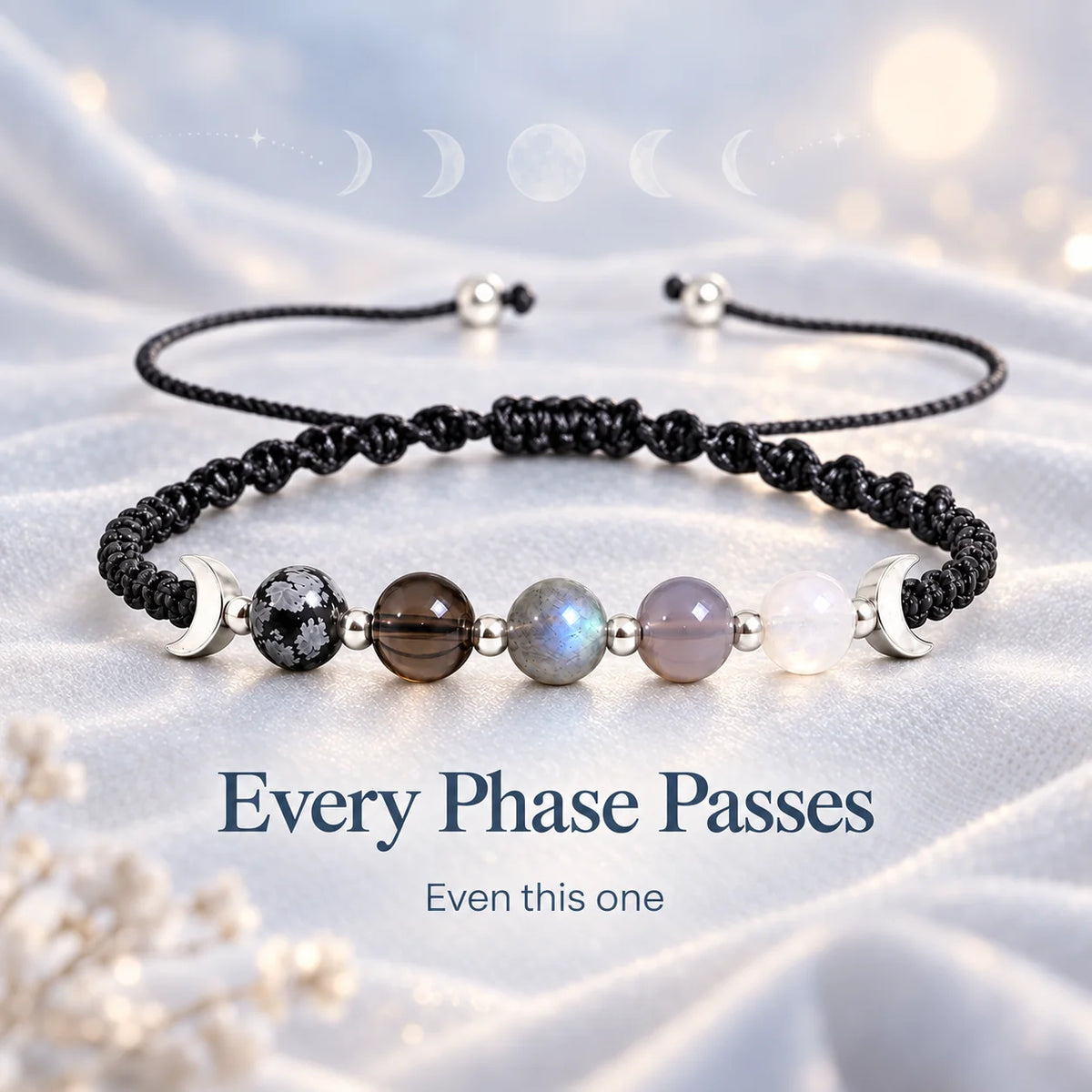 Moon Phases Crystal Bracelet