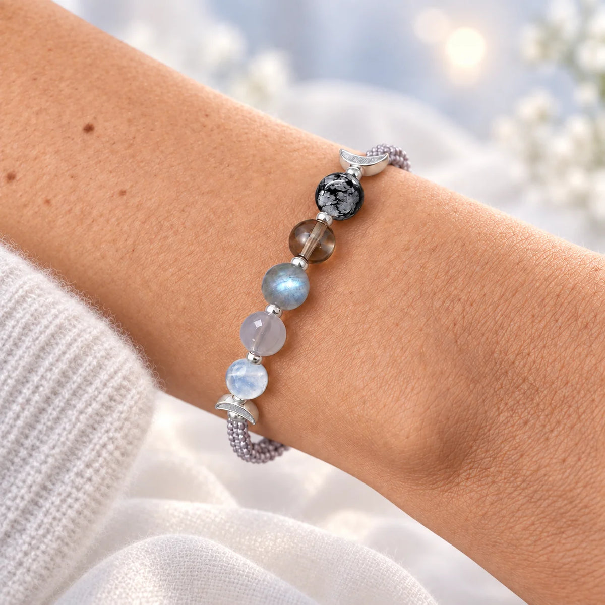 Moon Phases Crystal Bracelet
