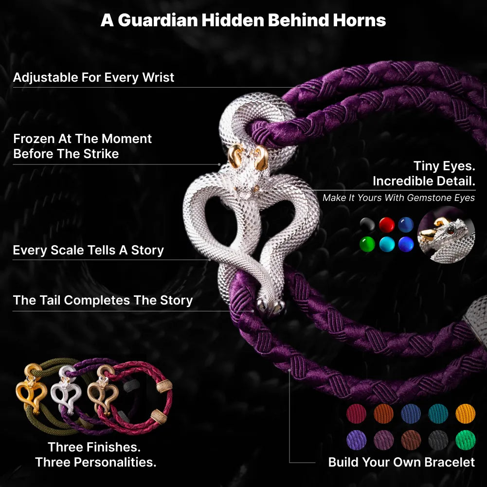 Demon Serpent Rope Bracelet image 2