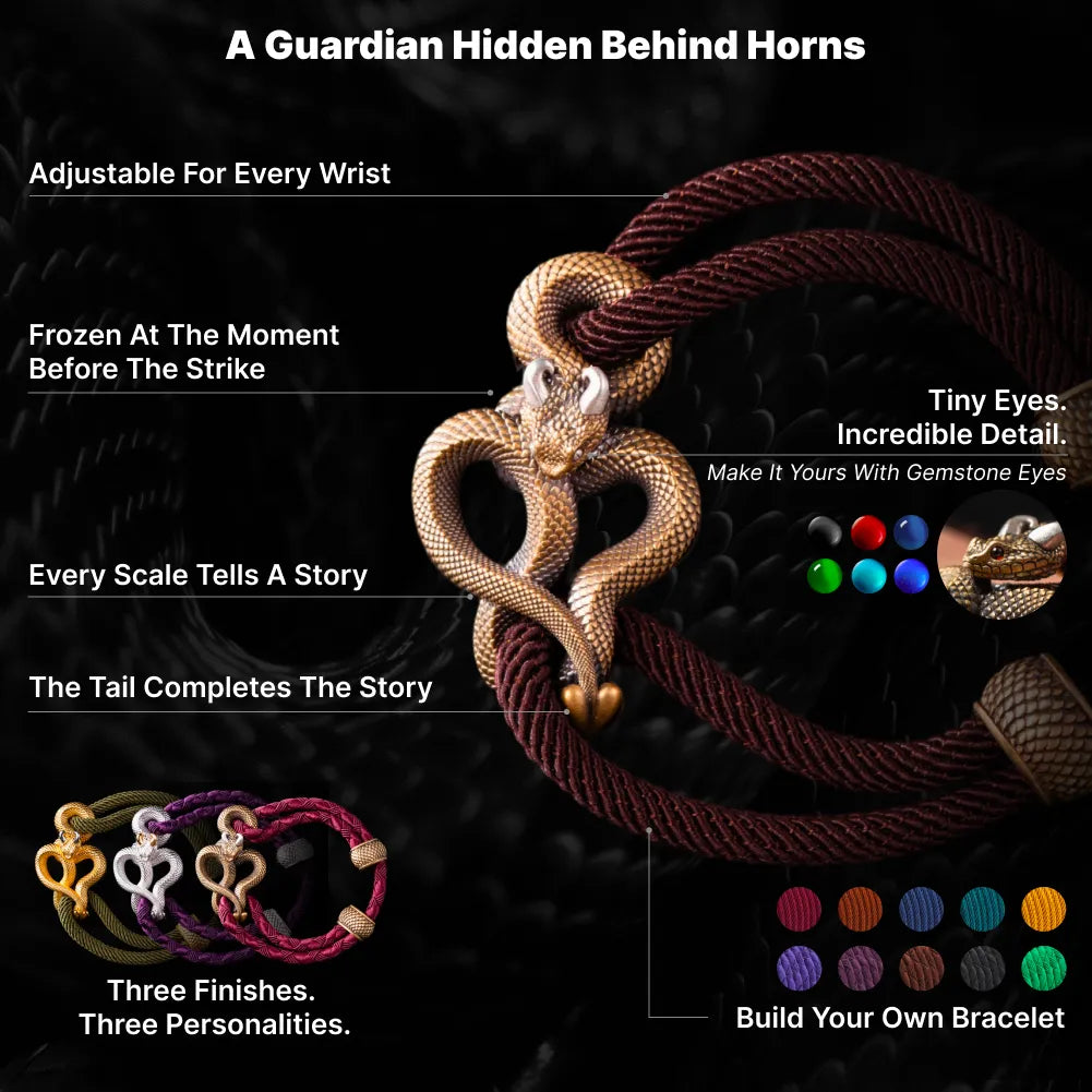 Demon Serpent Rope Bracelet image 1