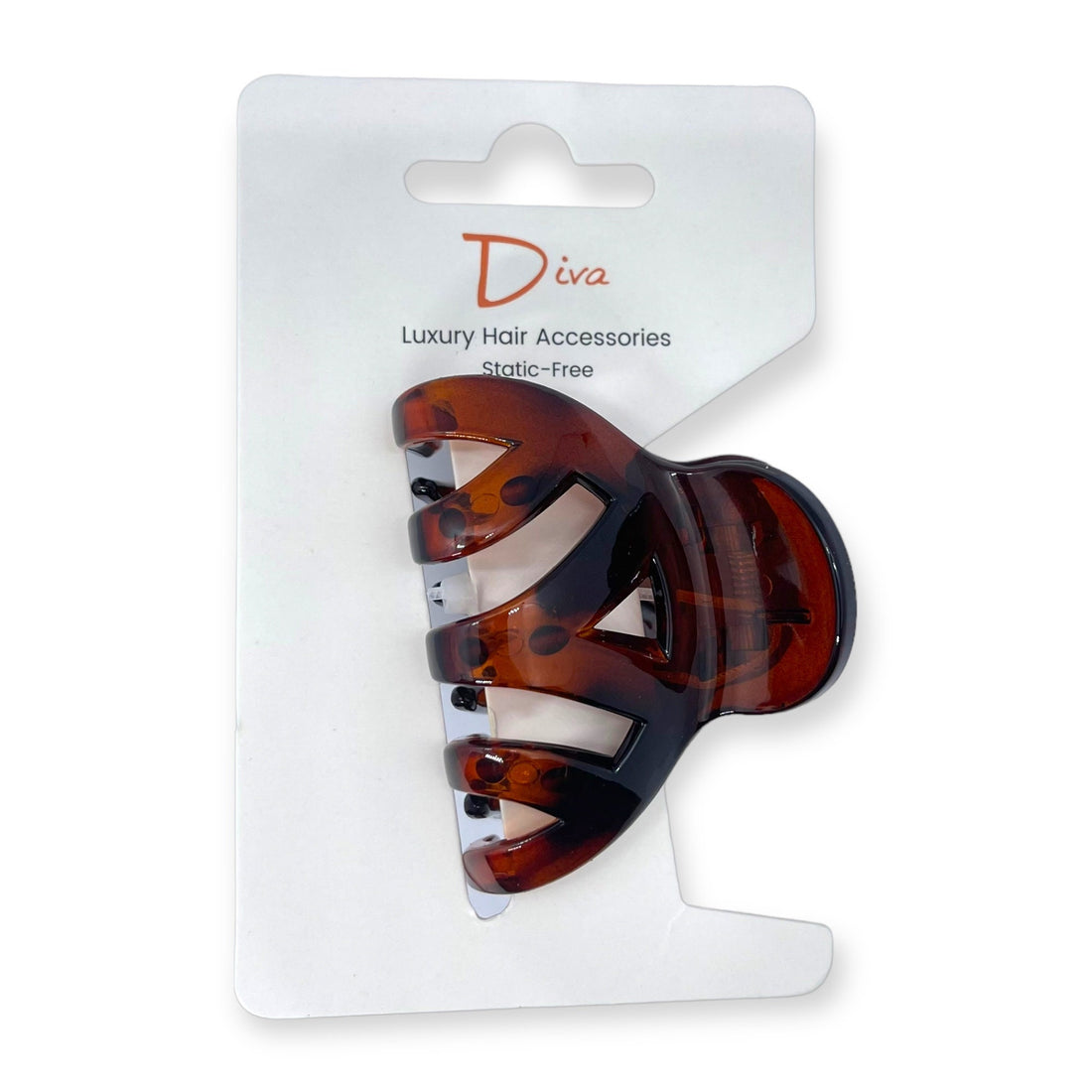 Korean Luxury Hair Claw Clip | Scalloped Acrylic, Medium-Thick Hair