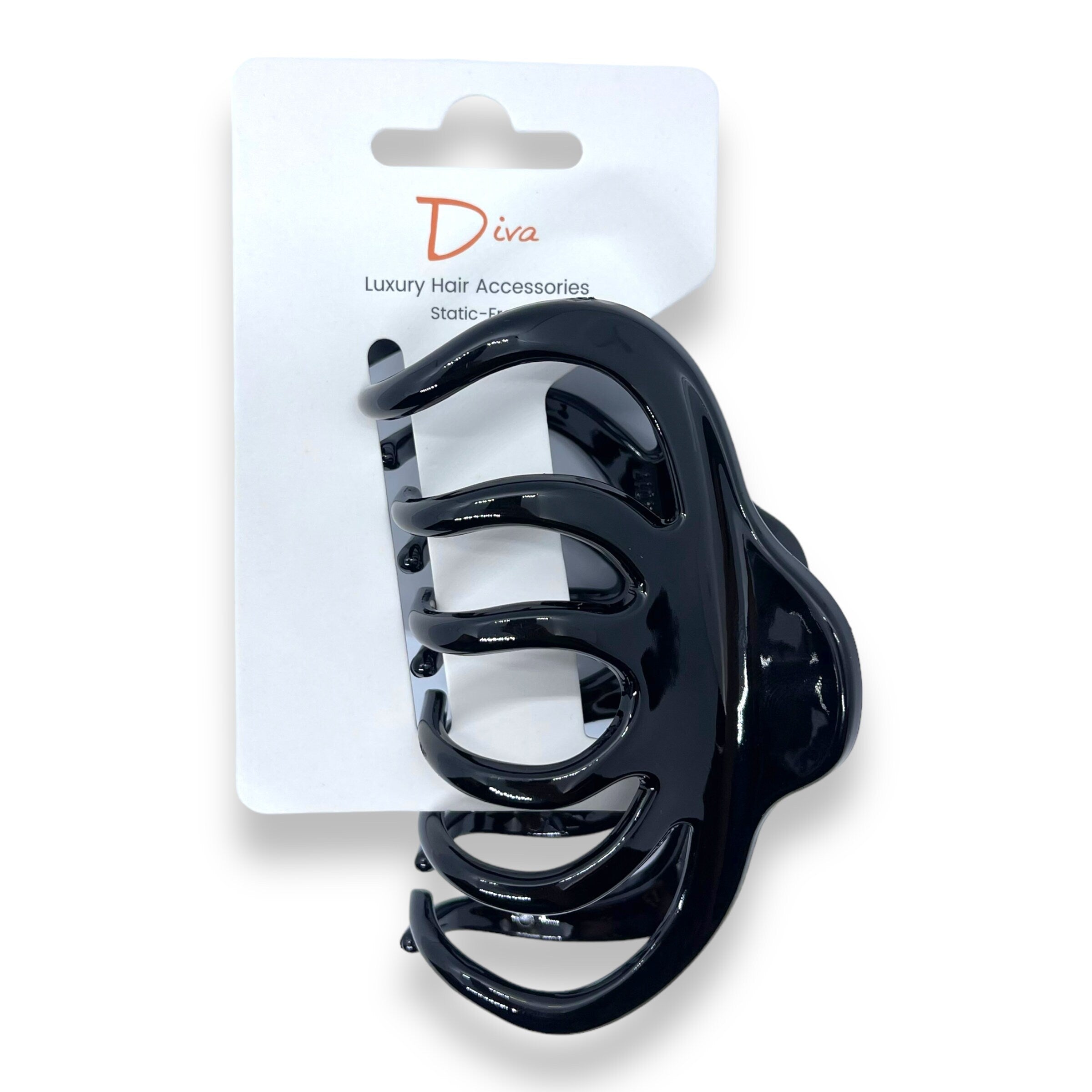 Tortoiseshell Claw Clip | Korean Luxury Hair Accessory, Med-Thick Hair