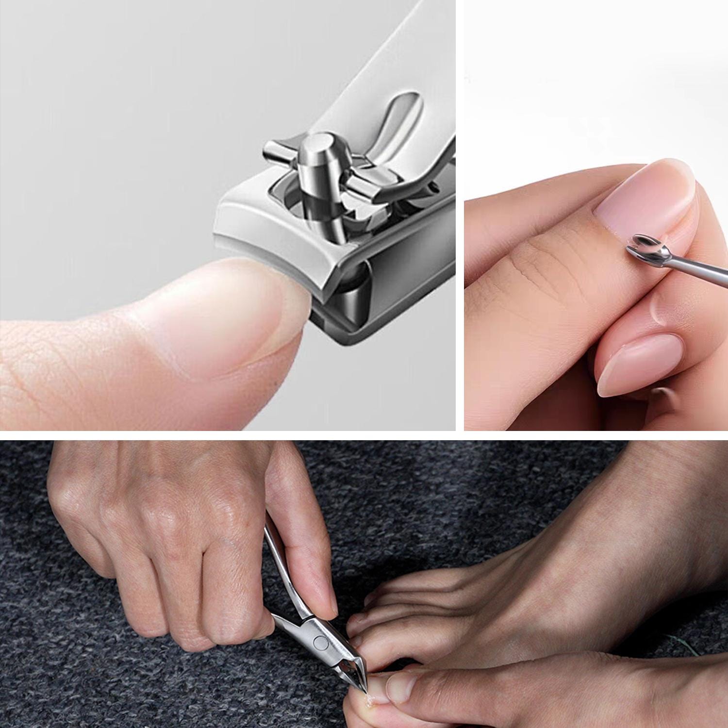 Brushed Stainless Steel Nail Clipper with File | Gift Box