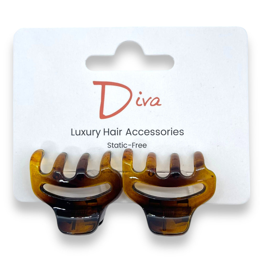 Diva Korean Claw Clips: Luxury Acrylic Hair Accessories (3cm)