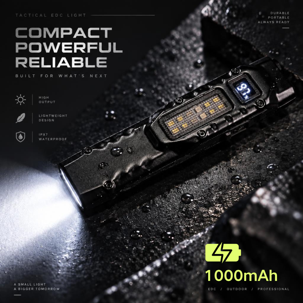 EDC27-FLASHLIGHT 1000mAh/1200Lumen