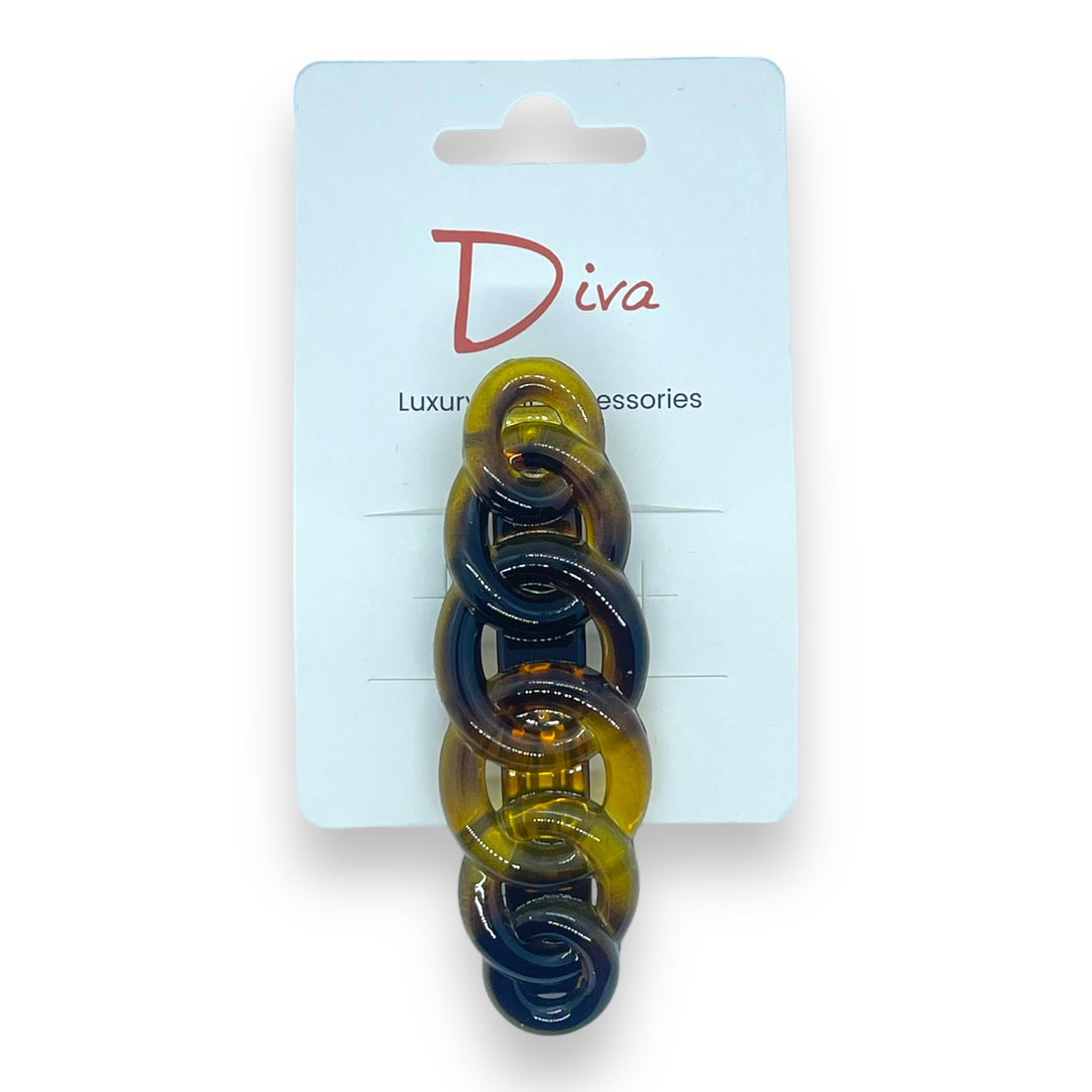 Tortoiseshell Ring Barrette | Diva Korean Hair Clip, Fine-Medium Hair