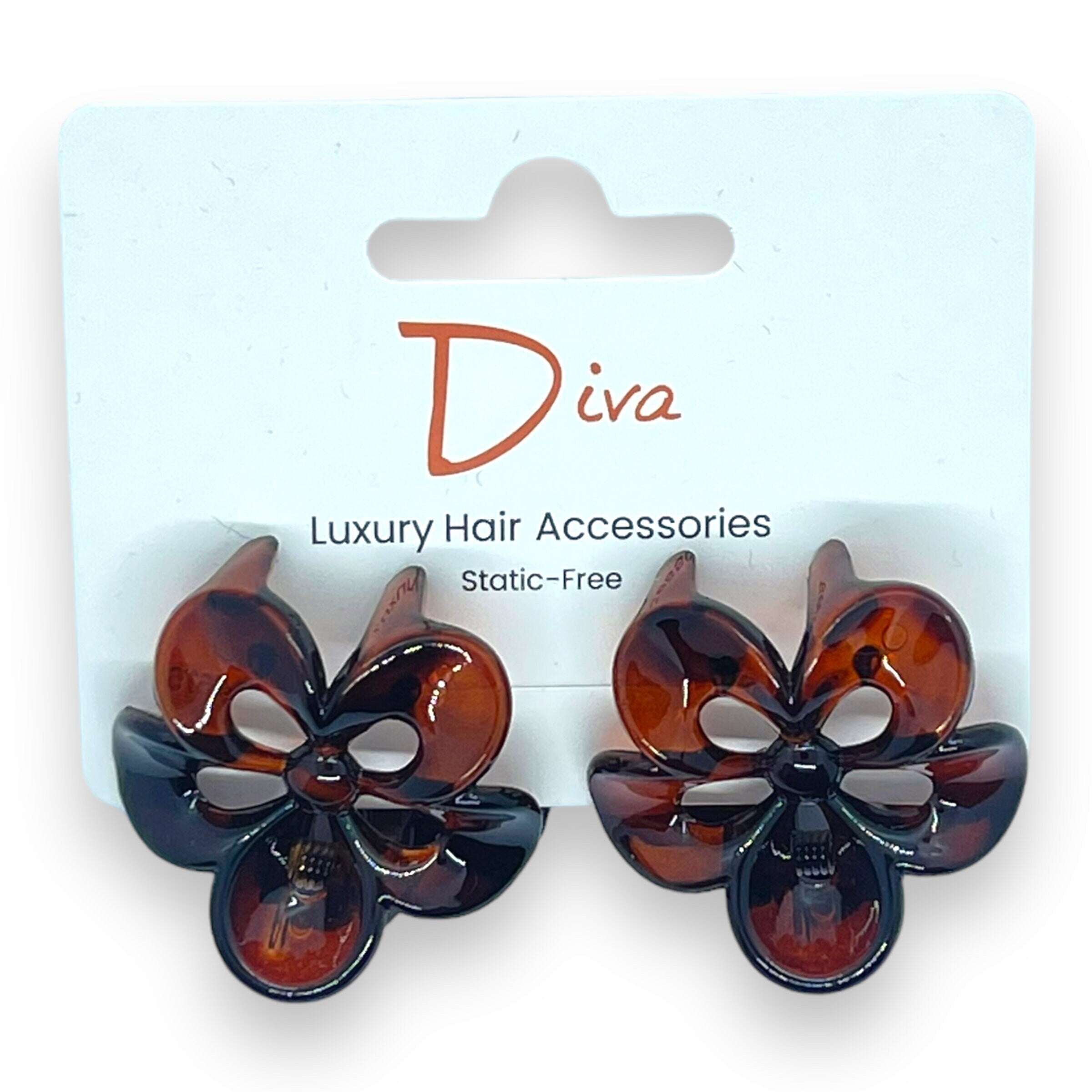 Flower Claw Clips 2-Pack | Tortoiseshell Hair Accessories