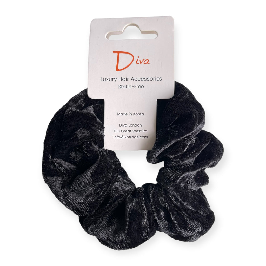 Luxury Velvet Scrunchies – Static-Free Hair Ties, Made in Korea