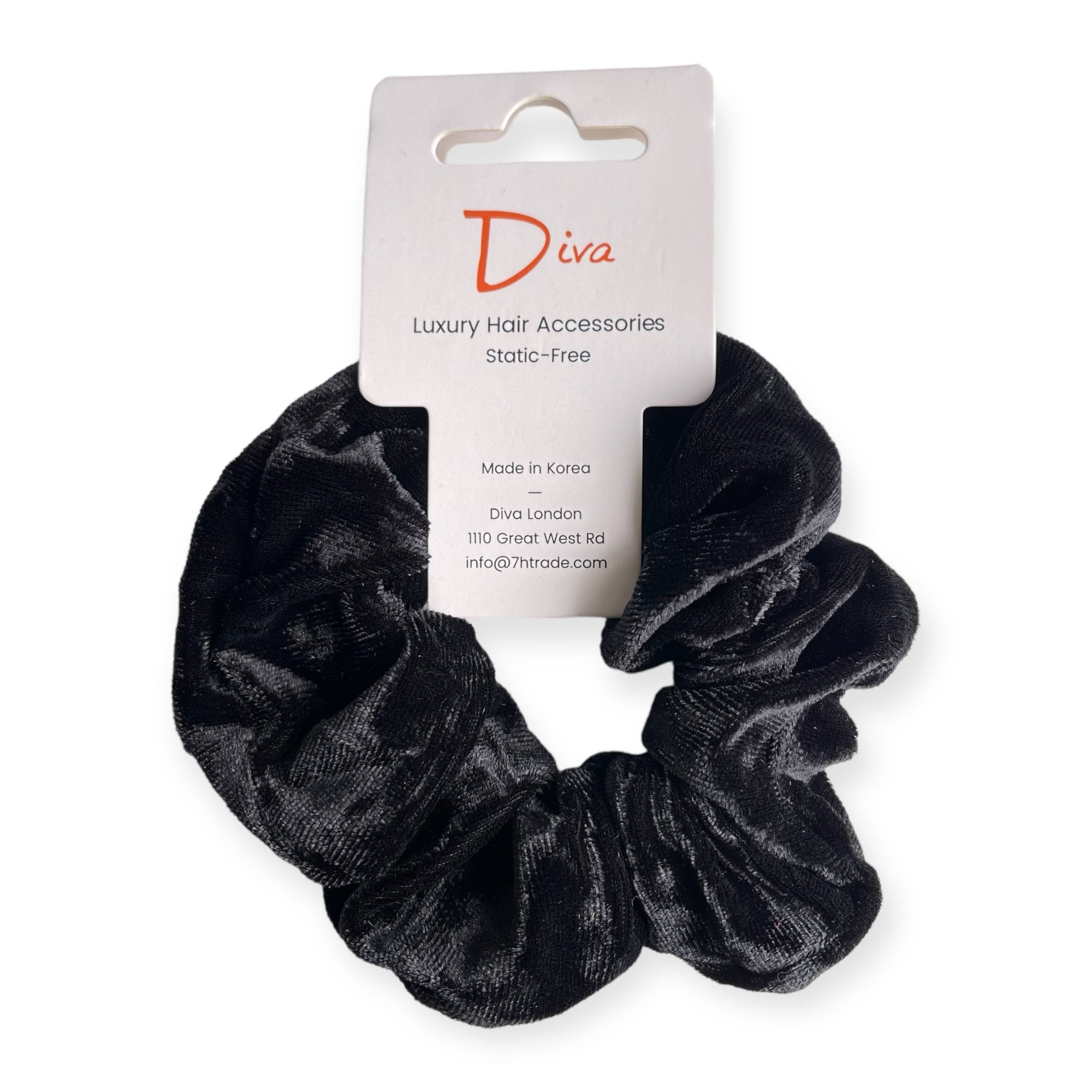 Luxury Velvet Scrunchies – Static-Free Hair Ties, Made in Korea