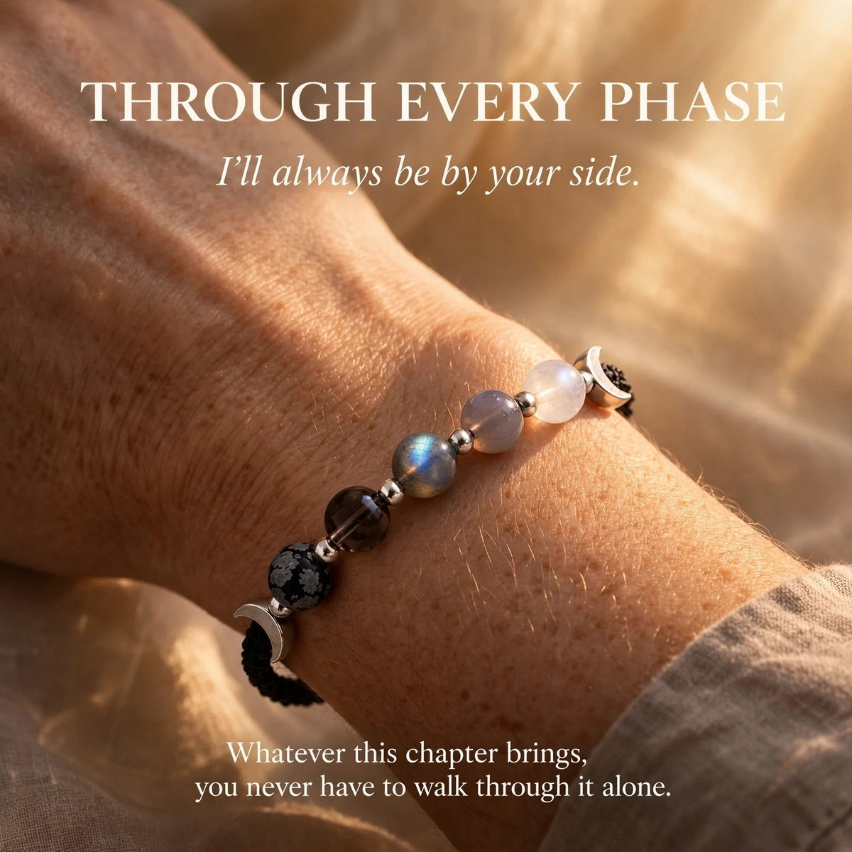 Moon Phases Crystal Bracelet