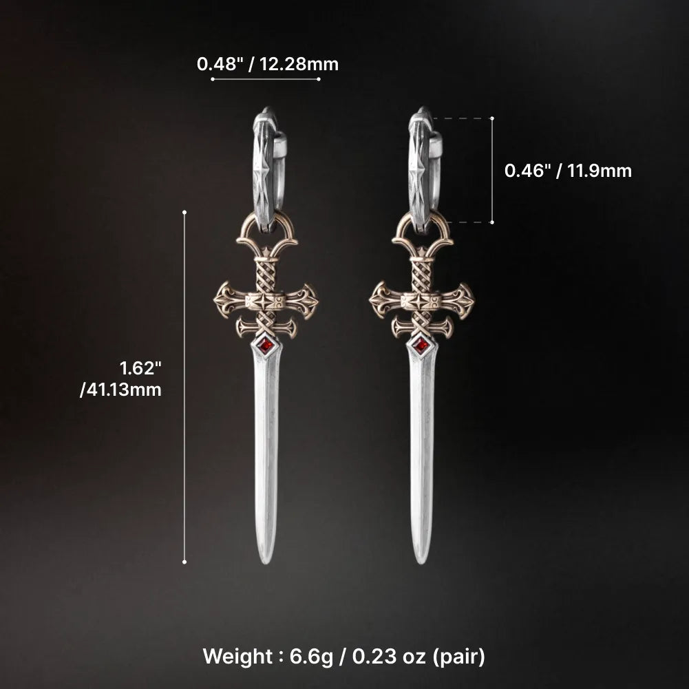 Crimson Sovereign Earrings image 10