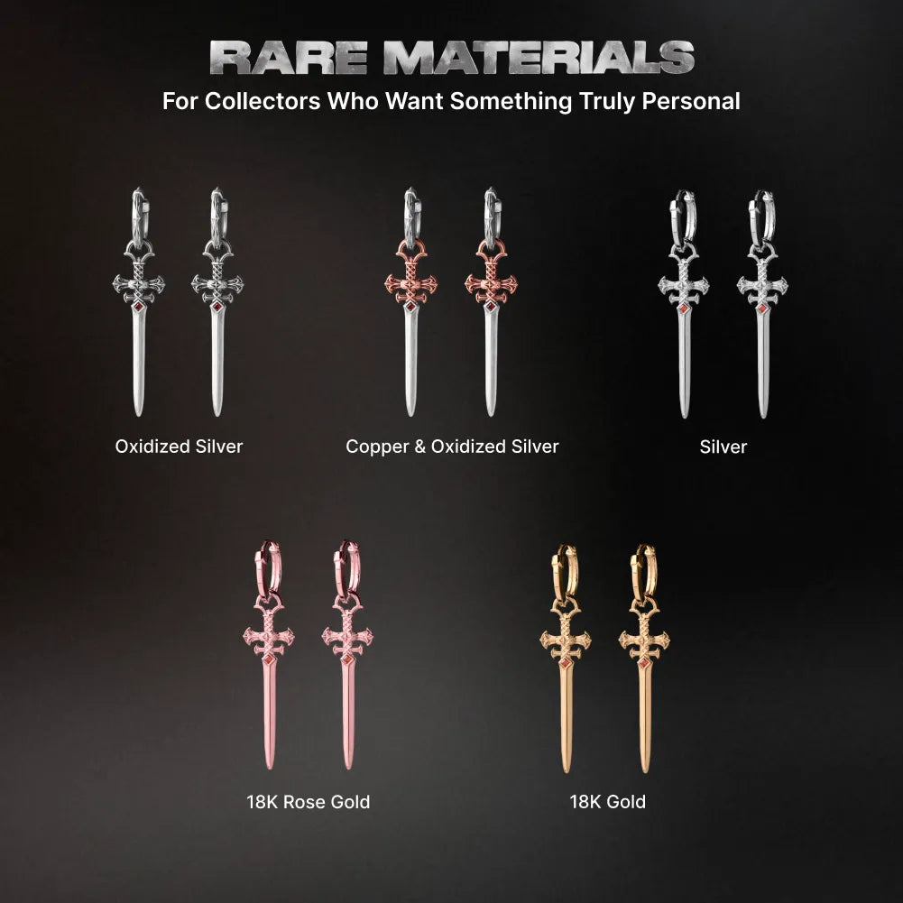 Crimson Sovereign Earrings image 11