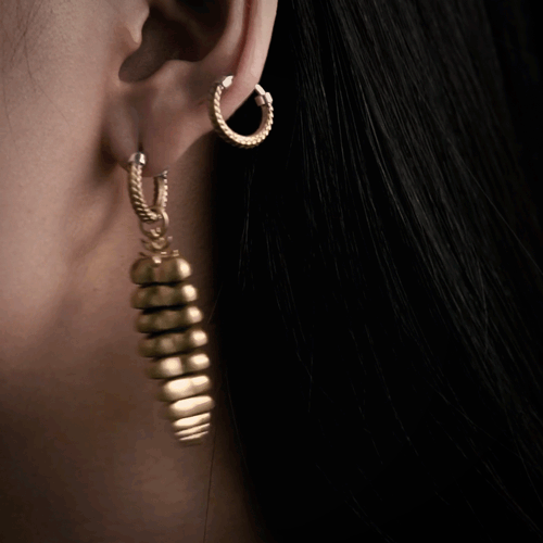 Rattlesnake Tail Earrings image 1