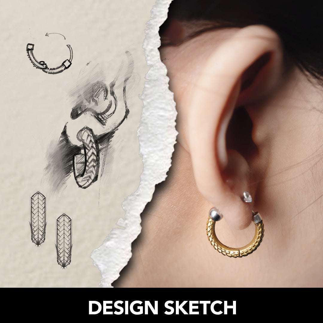 Snake Skin Earrings image 7