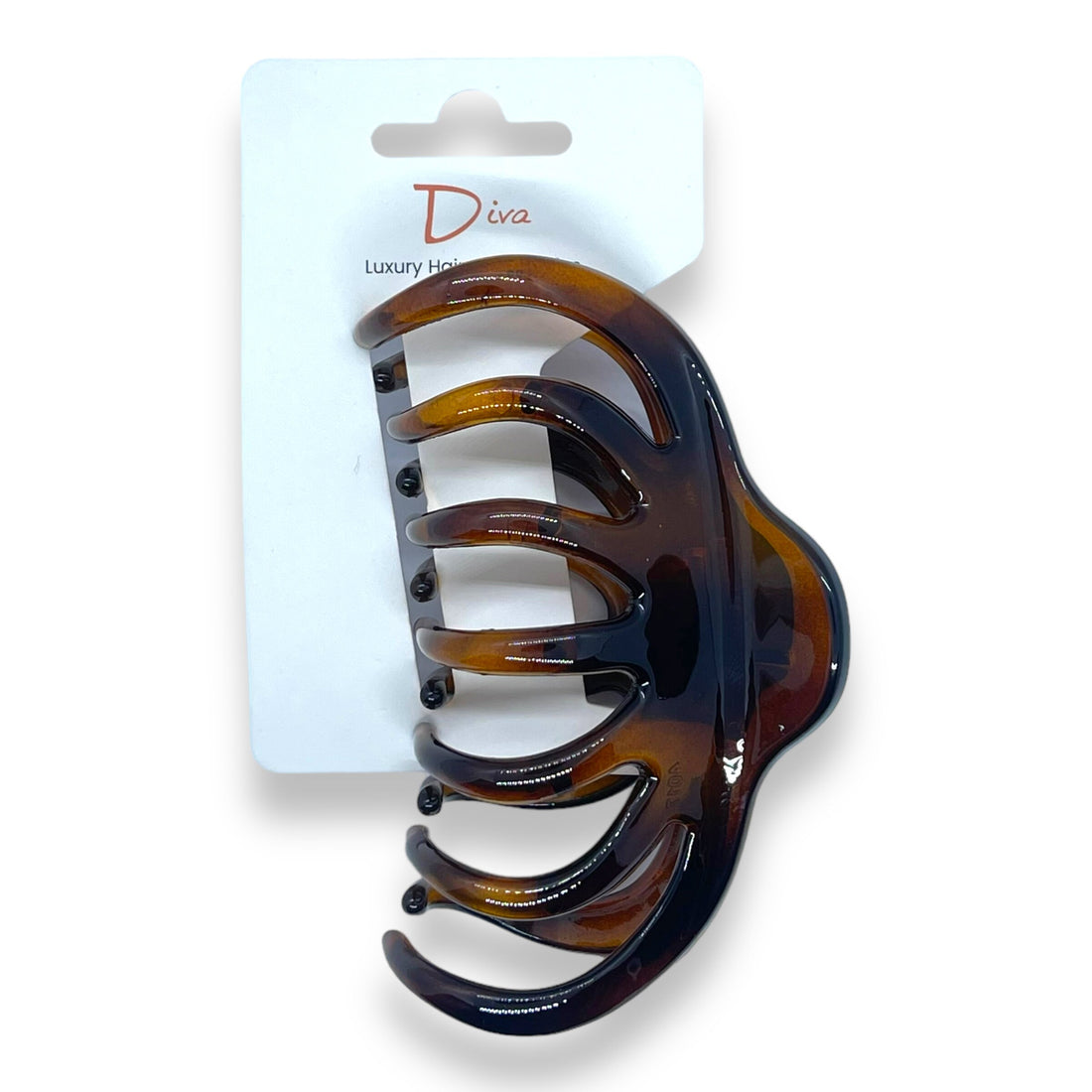 Tortoiseshell Claw Clip | Korean Luxury Hair Accessory, Med-Thick Hair