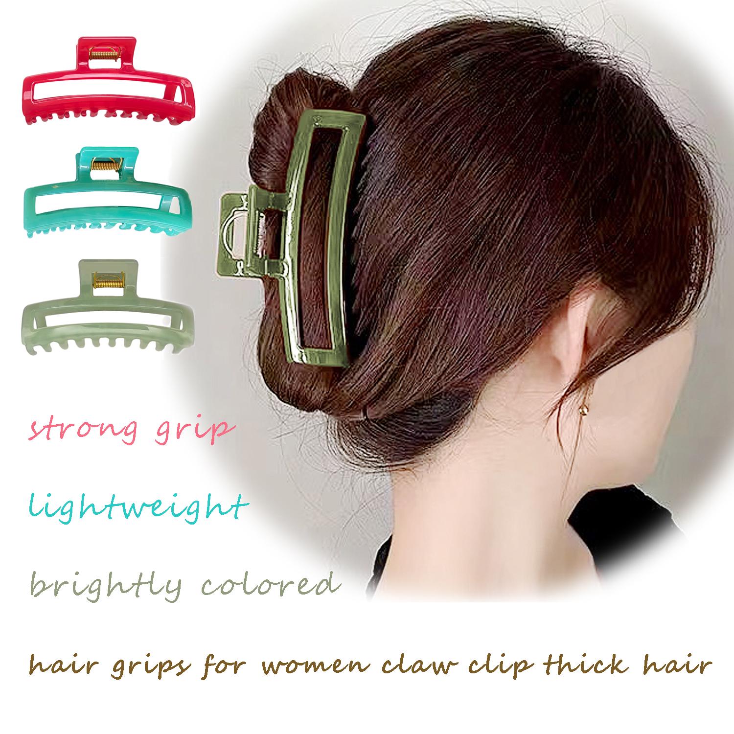 Diva Handmade Claw Clip | Luxury Hair Accessories | Thick Hair | Gift for Her | Hand-smoothed edges | Premium finish | XLarge Open Sq 11.5cm