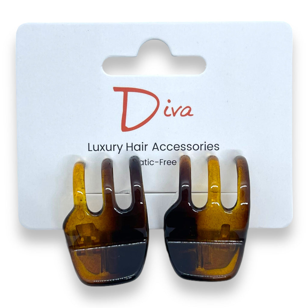 Korean Claw Clips 2-Pack | Acrylic Small Hair Accessories
