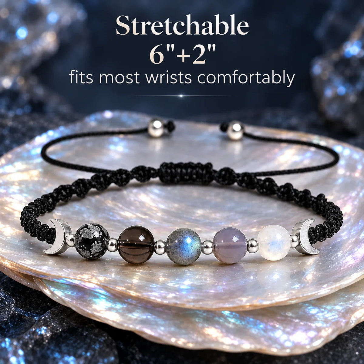 Moon Phases Crystal Bracelet