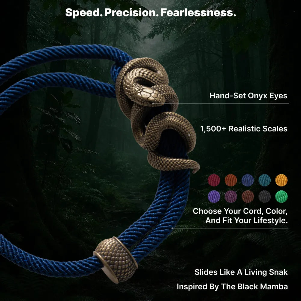Black Mamba Rope Bracelet image 1