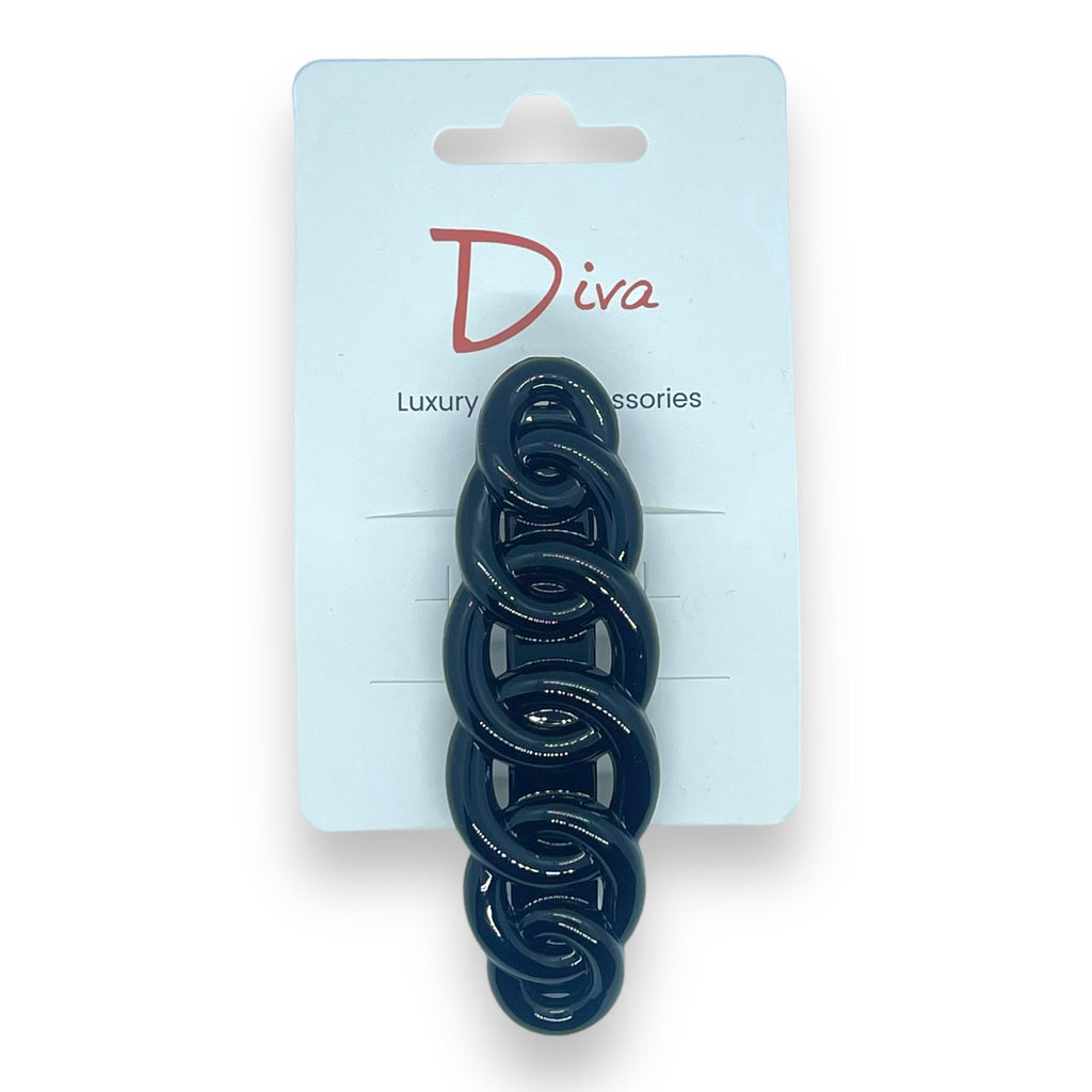 Tortoiseshell Ring Barrette | Diva Korean Hair Clip, Fine-Medium Hair