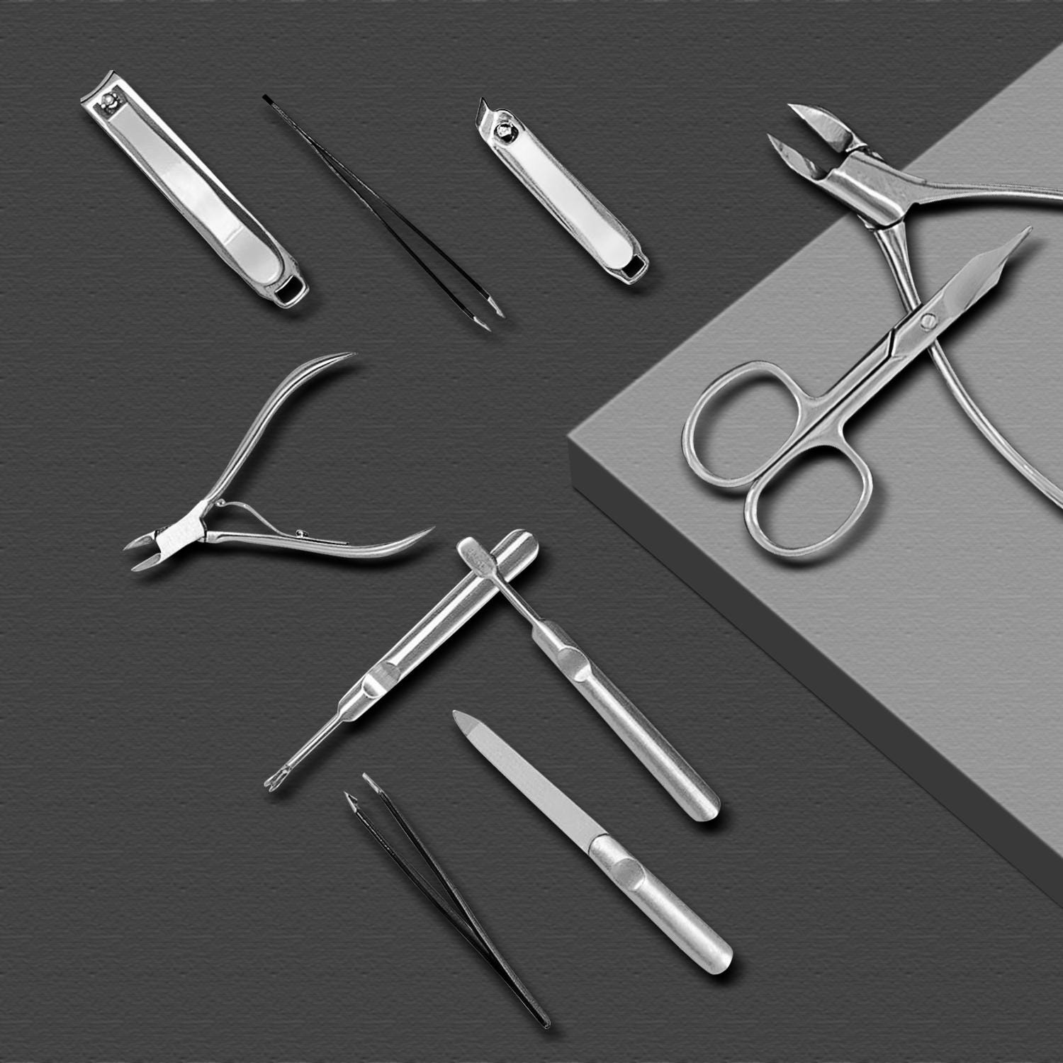 Brushed Stainless Steel Nail File | Diva Manicure Tool
