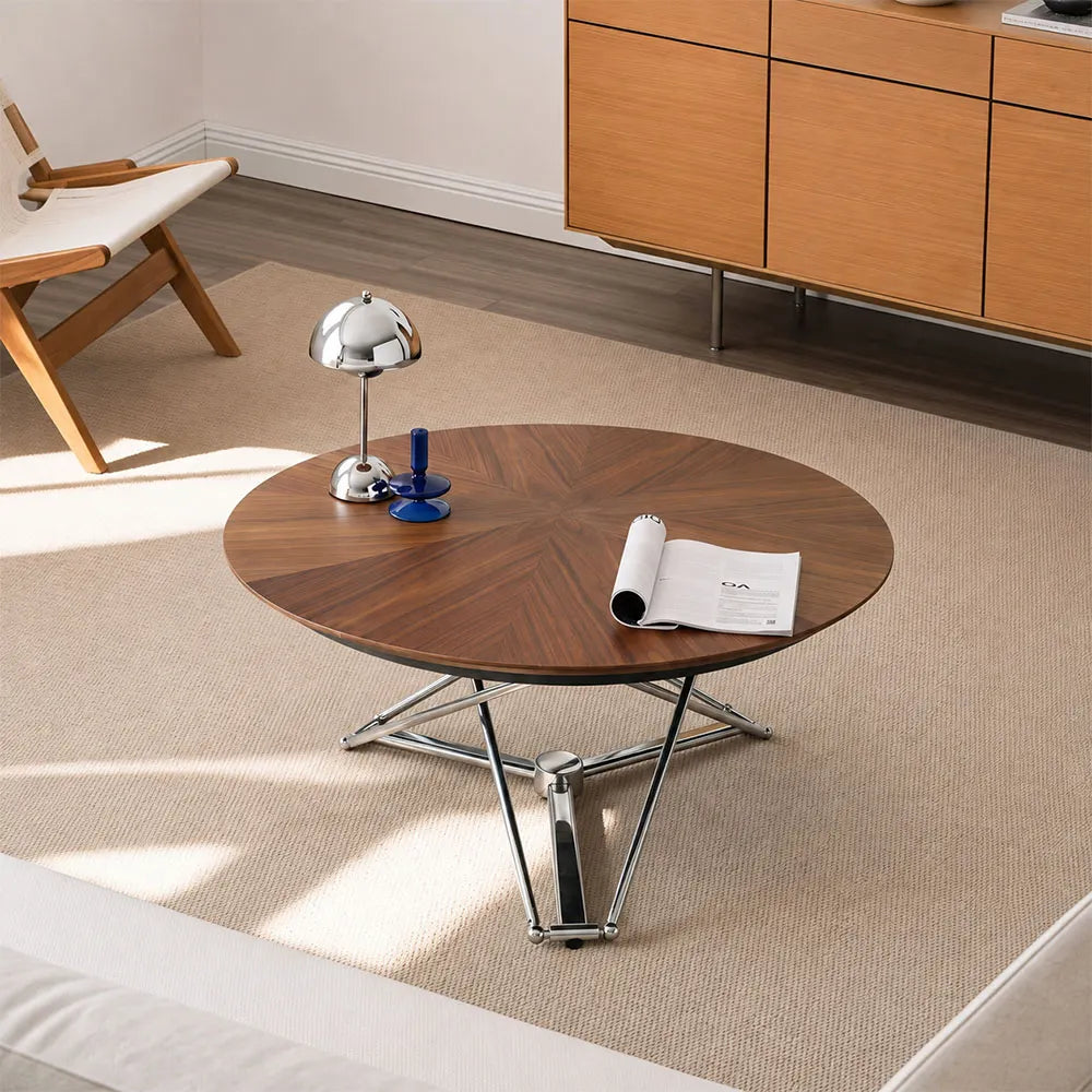 Walnut brown coffee table