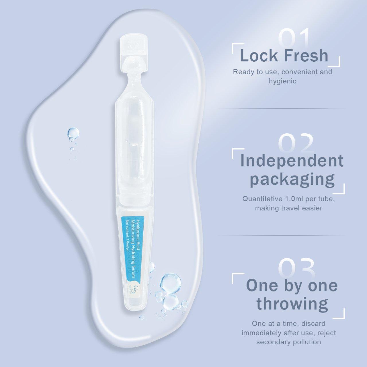 Noix de coco 5% Hyaluronic Acid Serum – 30-Day Travel Ampoules