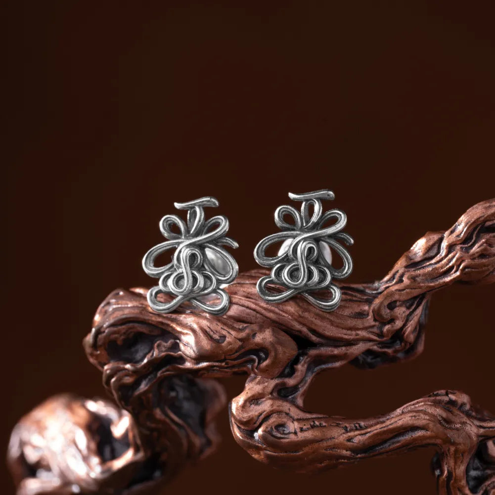 Lotus Talisman Stud Earrings image 2