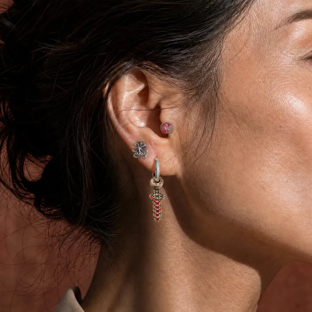 Lotus Talisman Stud Earrings image 3