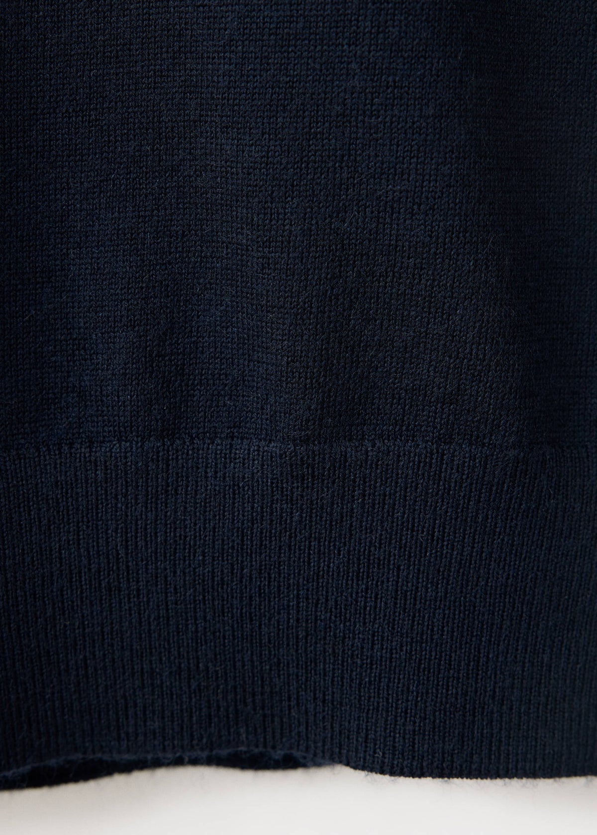 Merino Wool Mock Neck Jumper in Navy - view 08