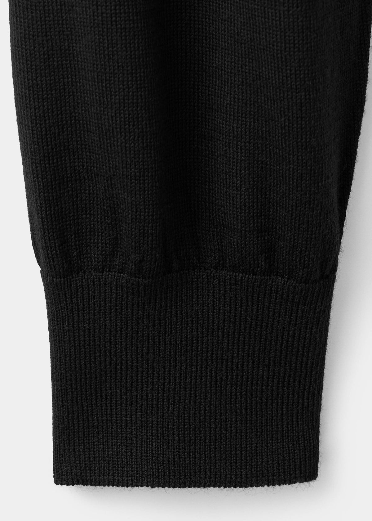 Merino Wool Roll Neck Jumper in Black - view 08