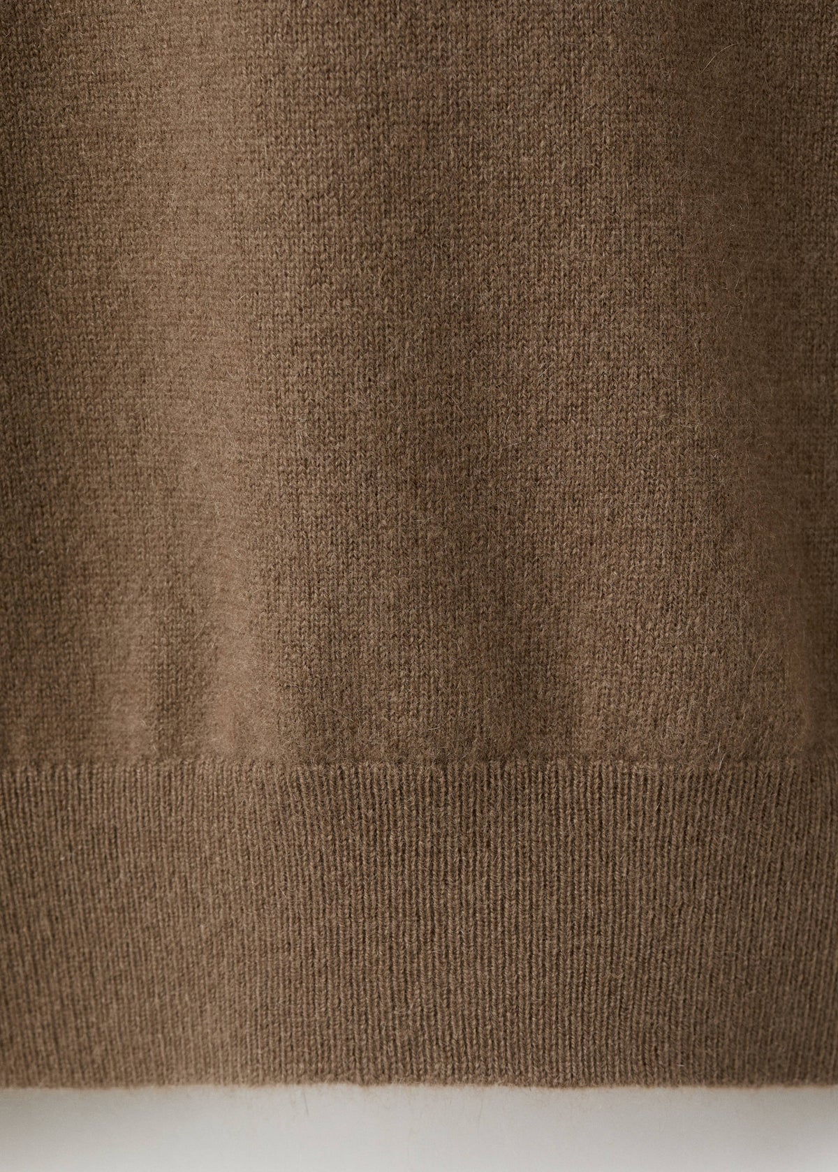 Pure Cashmere Crew Neck Jumper in Medium Brown - view 09