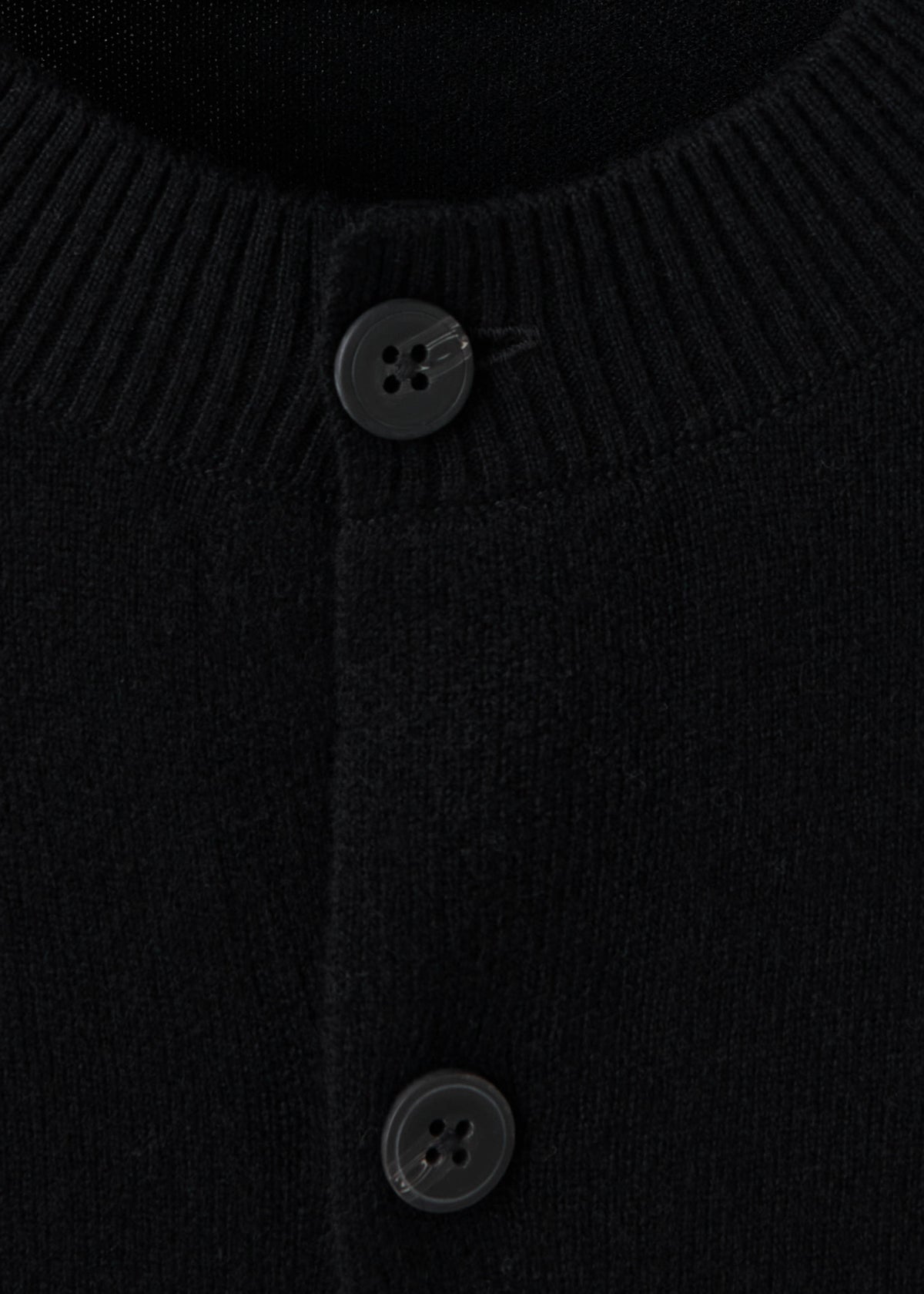 Pure Wool Fine Knit Cardigan in Black - view 07