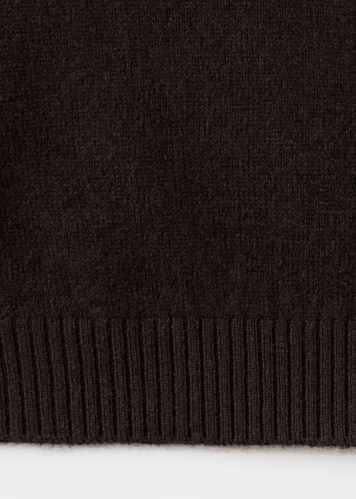 Pure Wool Fine Knit Cardigan in Chocolate - view 09