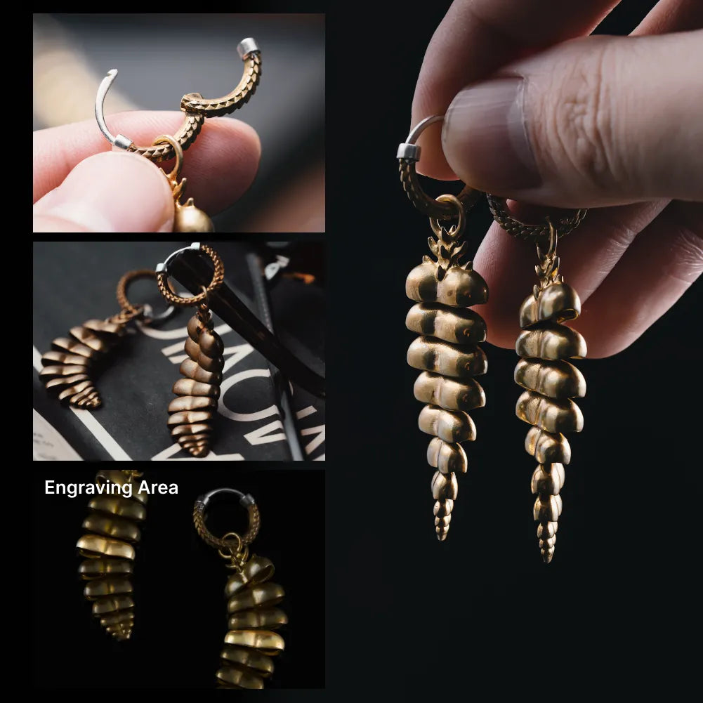 Rattlesnake Tail Earrings image 8