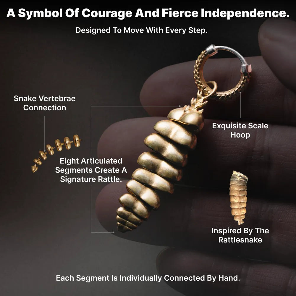 Rattlesnake Tail Earrings image 3